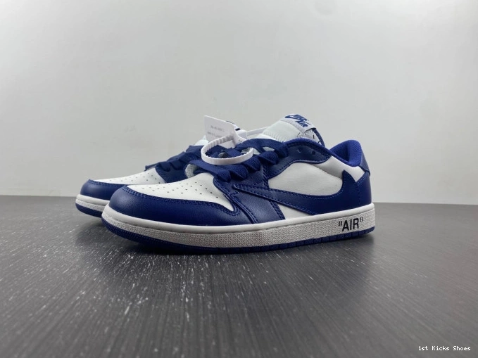 1st Kicks TRAVIS AIR OFF-WHITE X SCOTT X 1 DM7890-101 JORDAN CUSTOM 0823